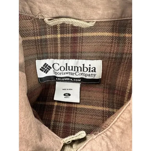 VTG Columbia Barn Field Coat Heavy Duck Cotton Lined Olive Brown RiverLodge XL - Picture 6 of 13